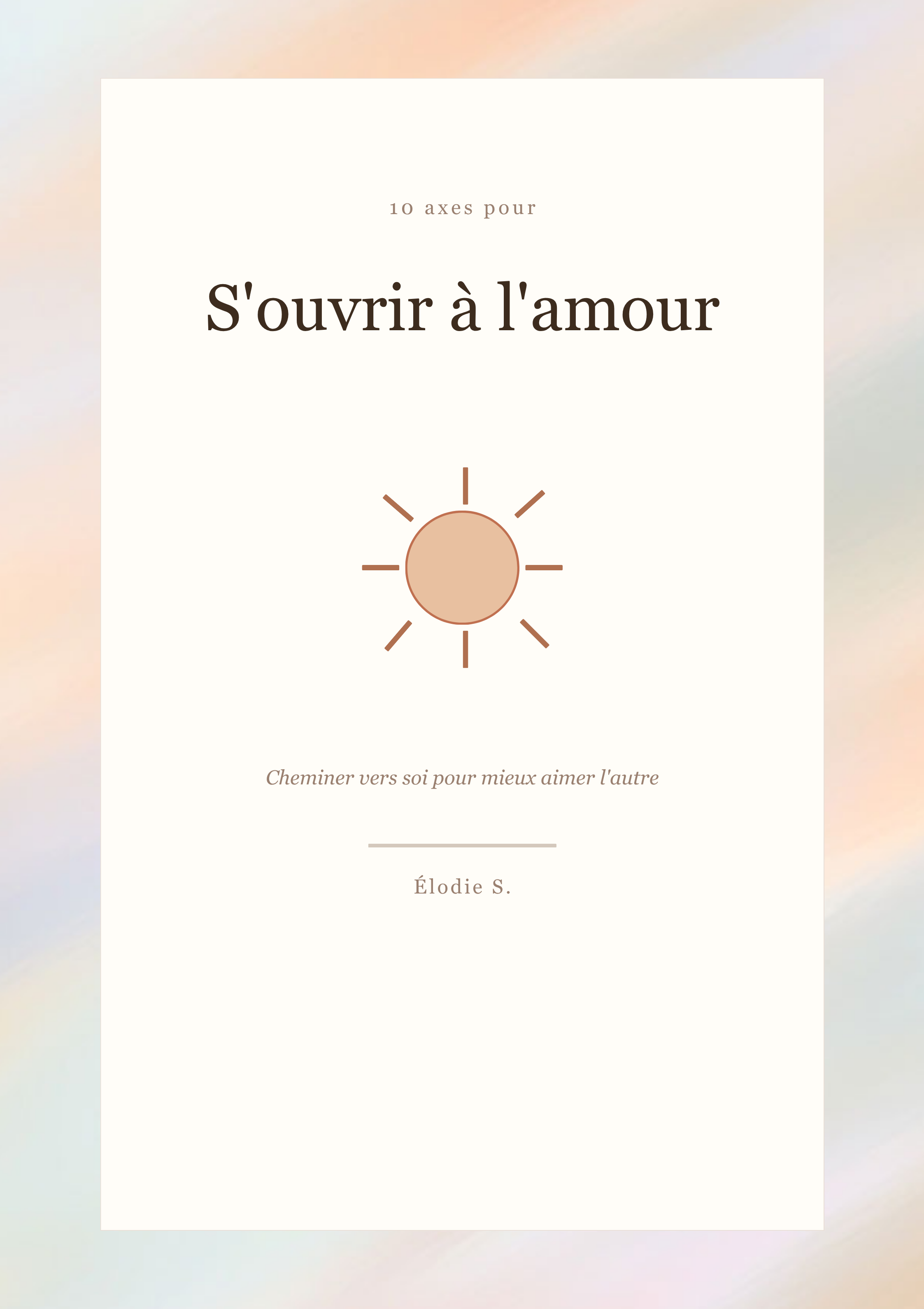 S'ouvrir à l'amour — Élodie S.